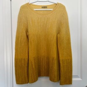 COS Tonal Mohair Jumper In Yellow , size M